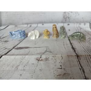 Lot of 6 Wade England Red Rose Tea Figurines Wolf Polar Bear Hawks Fish Manatee